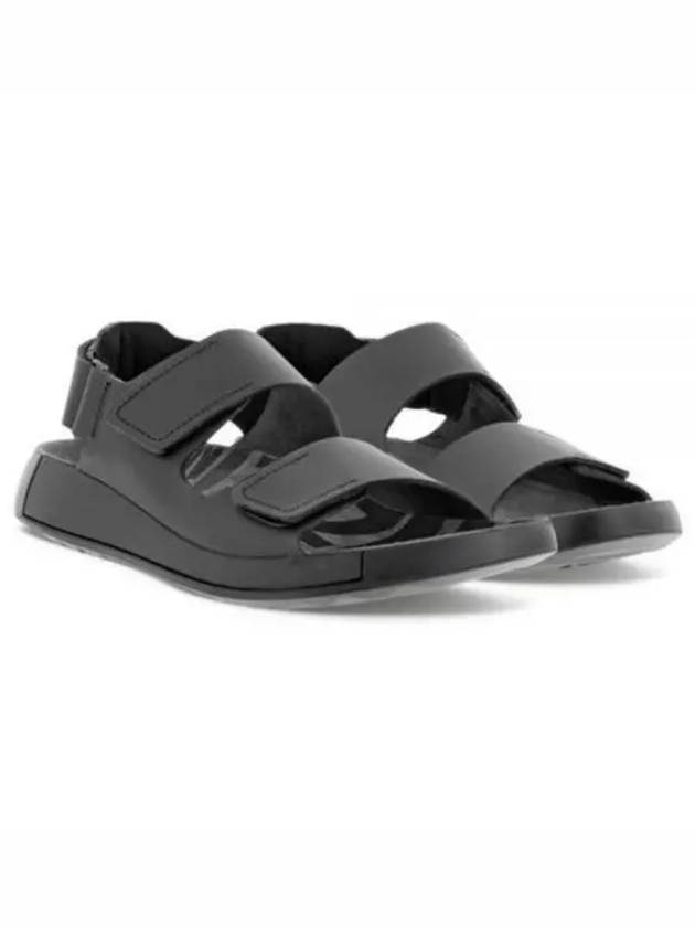 Cozmo Leather Sandals Black - ECCO - BALAAN 2