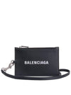 Logo Neck Strap Card Wallet Black - BALENCIAGA - BALAAN 2