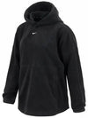 W brushed hoodie Therma fit one oversized pullover fleece FV8077 010 - NIKE - BALAAN 2