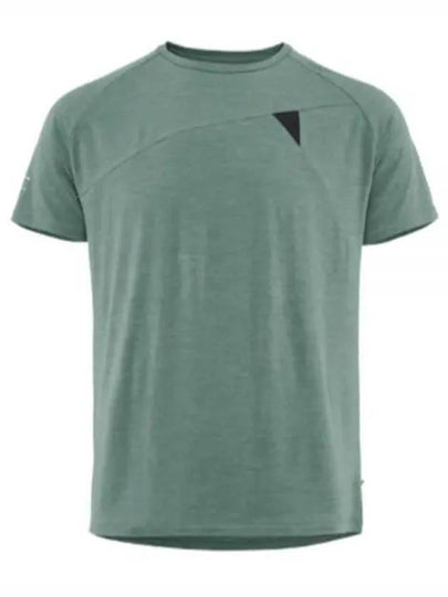 Men's Fafne Base Layer Short Sleeve T-Shirt Faded Green - KLATTERMUSEN - BALAAN 2