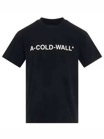 Logo printing short sleeve black men s t shirt 238921 - A-COLD-WALL - BALAAN 1