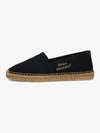 Logo Monogram Espadrilles Black - SAINT LAURENT - BALAAN 2