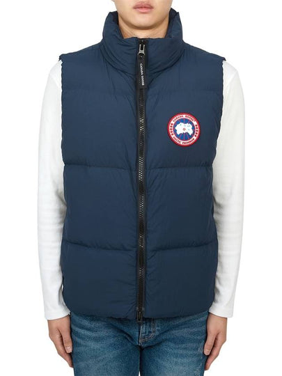 Lawrence Patch Shell Linings Quilted Down Vest Blue - CANADA GOOSE - BALAAN 2