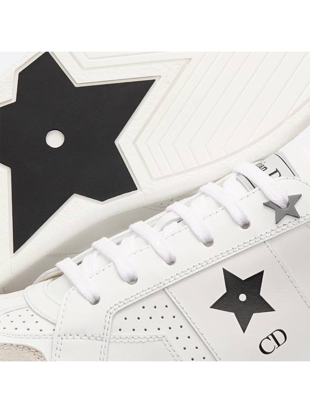 Star Leather Low Top Sneakers White - DIOR - BALAAN 8