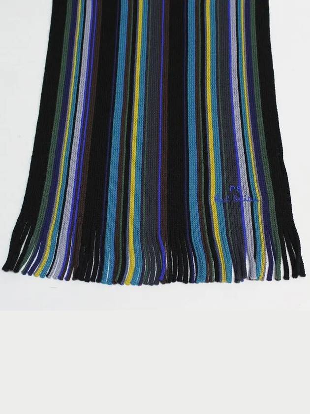 PS Bi Muffler Scarf M2A 151F N146 79 BLACK - PAUL SMITH - BALAAN 4