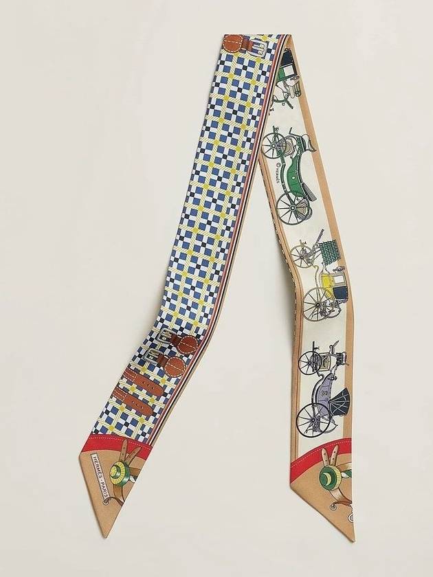Les Voitures Nouvelles Twilly Scarf Blue - HERMES - BALAAN 2