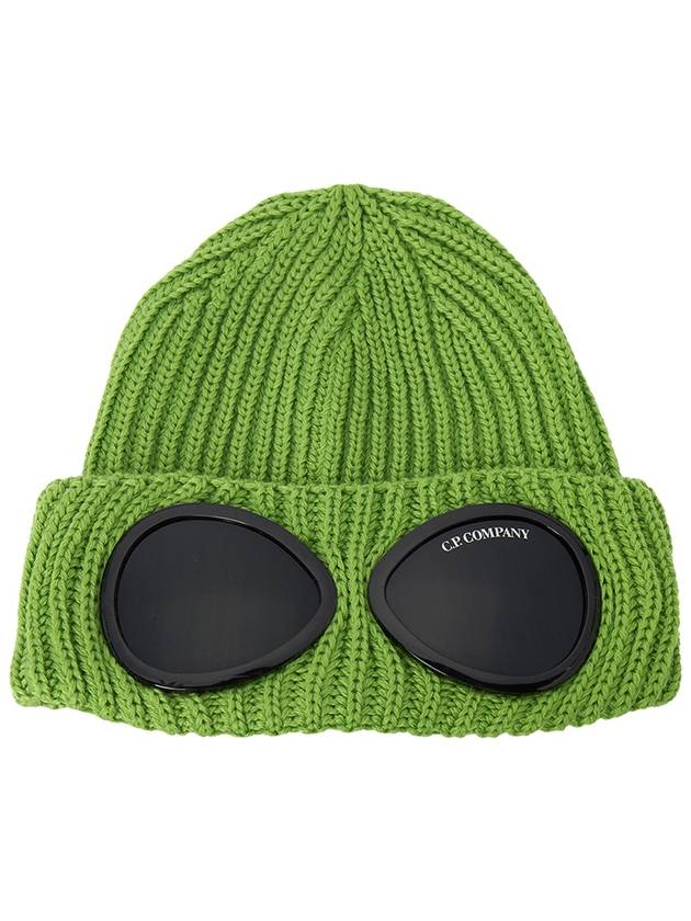 Kifds Merino Wool Goggle Beanie Green - CP COMPANY - BALAAN 2