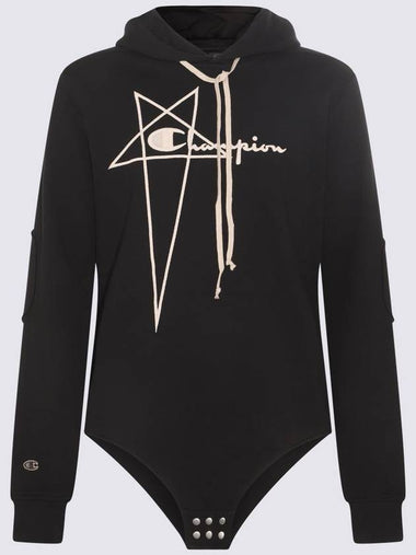 Rick Owens X Champion Black Cotton Sweatshirt Body - CHAMPION - BALAAN 1