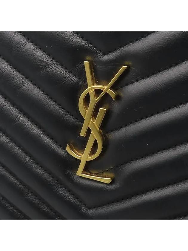 559193 Black Matrace Quilted Monogram Silver YSL Signature Tablet Pouch Clutch Bag - SAINT LAURENT - BALAAN 3