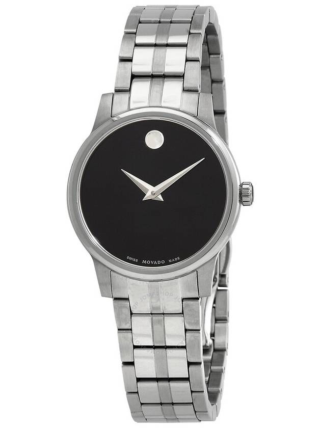 Movado Museum Classic Quartz Black Dial Ladies Watch 0607537 - MOVADO - BALAAN 1