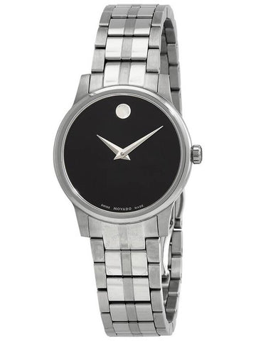 Movado Museum Classic Quartz Black Dial Ladies Watch 0607537 - MOVADO - BALAAN 1