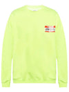 Hello Logo Print Sweatshirt Neon - VETEMENTS - BALAAN 1
