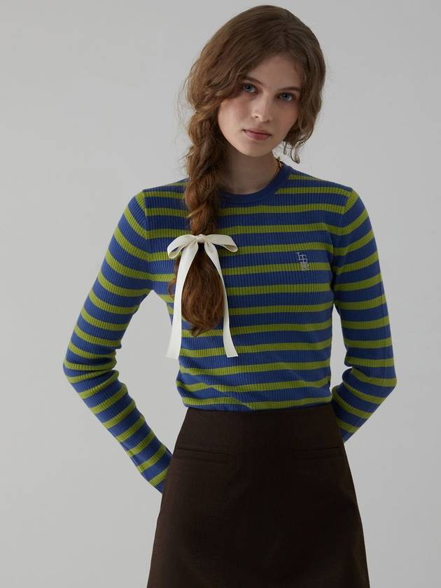 Logo Stripe Long Sleeve Knit 5COLOR - ITER - BALAAN 2