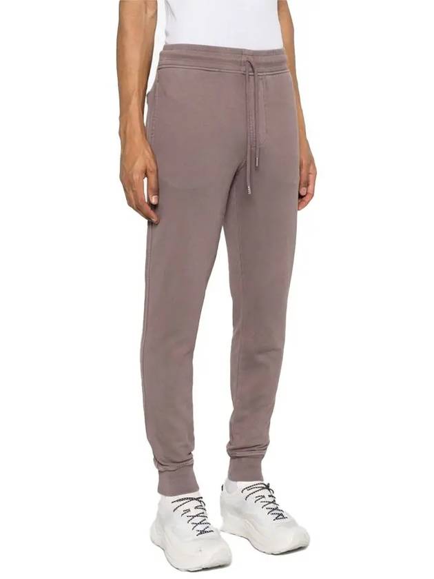 Brushed Emerized Diagonal Fleece Track Pants Purple Dove - CP COMPANY - BALAAN 4