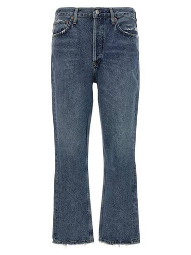 Denim Straight Pants A056C983FREQUENCY Blue - AGOLDE - BALAAN 1