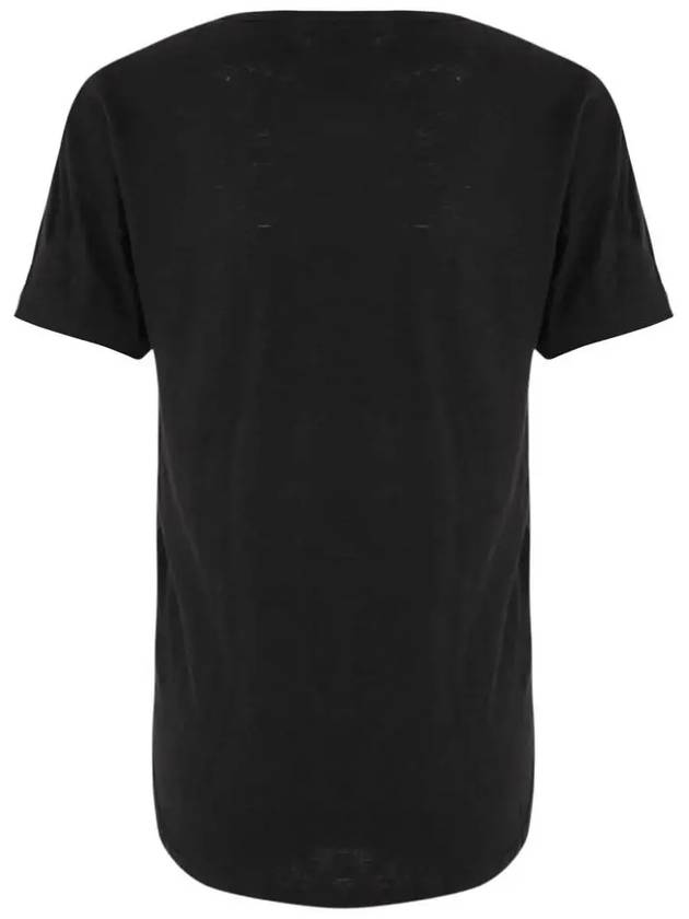 Zwell Logo Print Short Sleeve T-Shirt Black - ISABEL MARANT - BALAAN 4