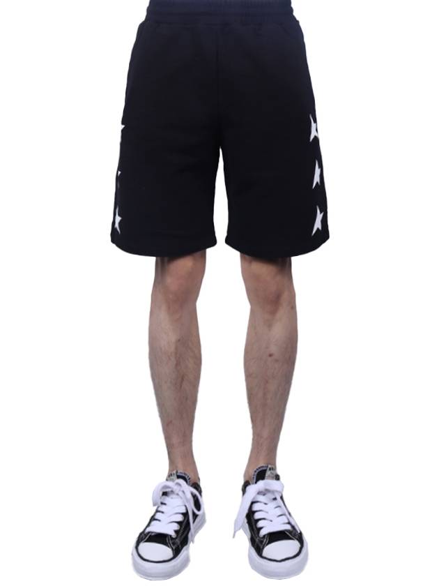 White Star Bermuda Shorts Black - GOLDEN GOOSE - BALAAN.