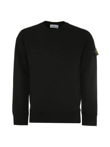 Wappen Patch Crew Neck Sweatshirt Black - STONE ISLAND - BALAAN 1