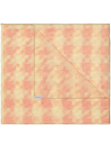 houndstooth pattern silk scarf 8081993 - BURBERRY - BALAAN 1