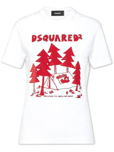 DSQUARED2 D2 Logo-Print T-Shirt - DSQUARED2 - BALAAN 1