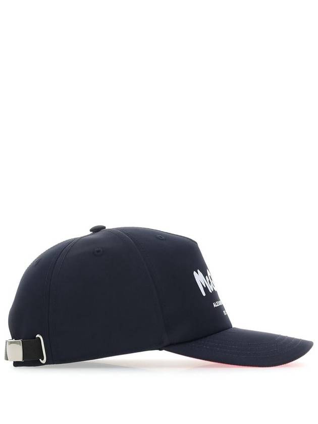 Graffiti Logo Printing Ball Cap Pink Navy - ALEXANDER MCQUEEN - BALAAN 3