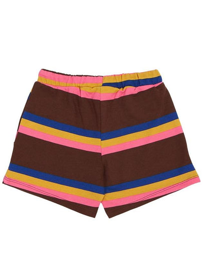 Kids Striped Shorts 2323011016 BROWN - MINI RODINI - BALAAN 2