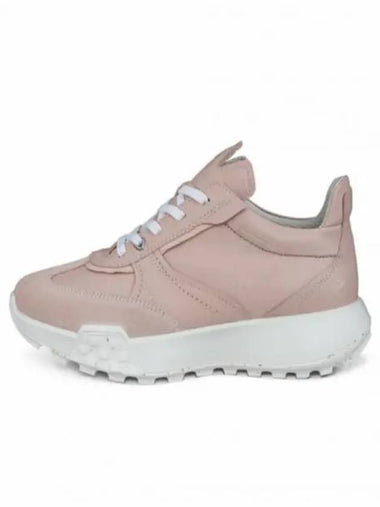 Retro Leather Low Top Sneakers Pink - ECCO - BALAAN 1