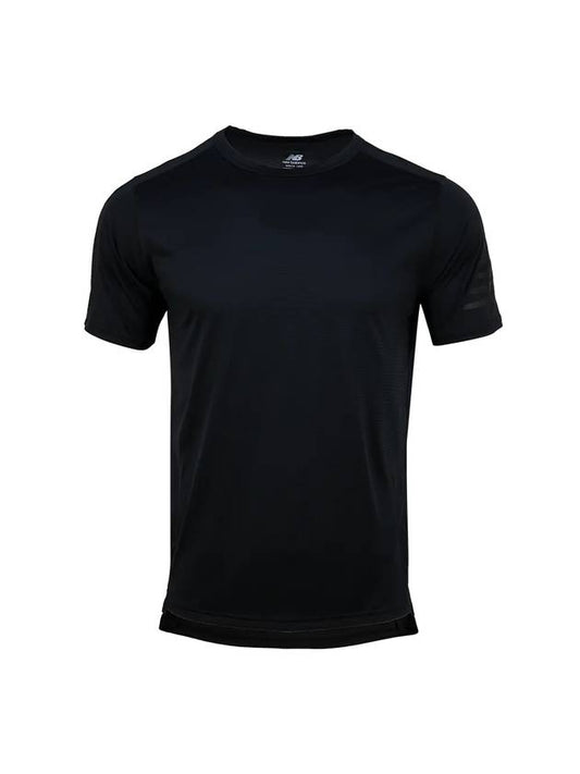 Fast Fly Short Sleeve Short Sleeve T-Shirt Black - NEW BALANCE - BALAAN 1