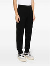 Diagonal Raised Fleece Cargo Track Pants Black - CP COMPANY - BALAAN 6