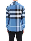 Burberry Blue Check Stretch Poplin SOMERTON Shirt 8038656 - COMME DES GARCONS - BALAAN 3