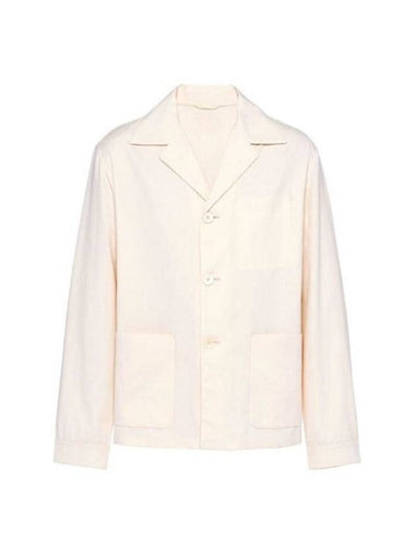 Triangle Patch Jacket Ivory - PRADA - BALAAN 1