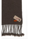 Men's Seoul bound handmade fringe muffler brown I3WA01BR - IOEDLE - BALAAN 4