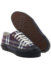 Vintage Check Canvas Low-Top Sneakers Deep Maroon - BURBERRY - BALAAN 6