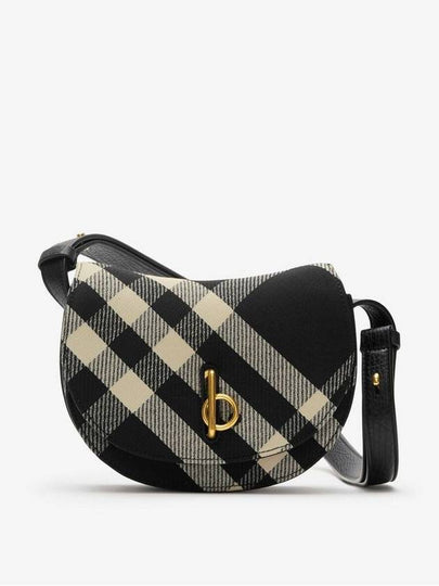 Rocking Horse Check Mini Shoulder Bag Black - BURBERRY - BALAAN 2