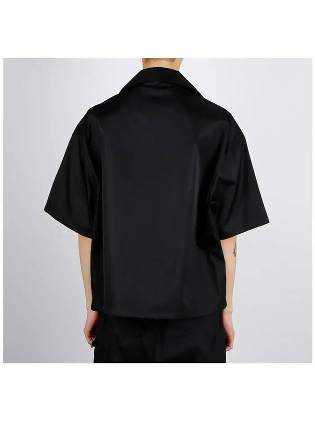 Re-Nylon Short Sleeve Shirt Black - PRADA - BALAAN 5