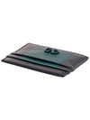 V Logo Leather Card Wallet Green - VALENTINO - BALAAN 5