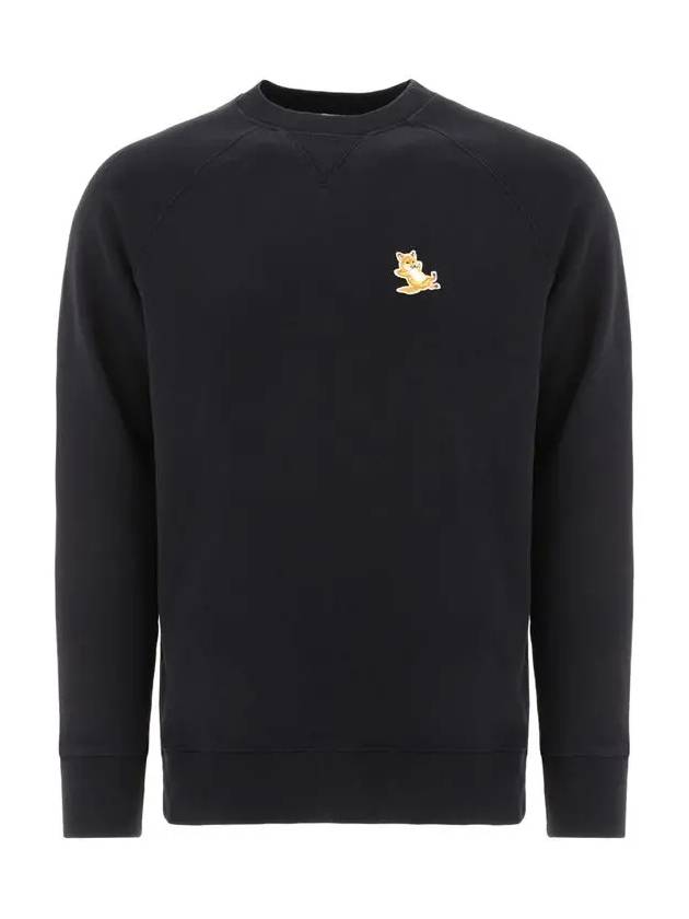 Chillax Fox Patch Classic Sweatshirt Black - MAISON KITSUNE - BALAAN 3