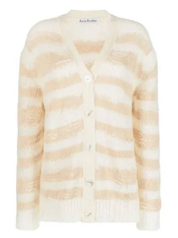 A60398 DGD Deed Stripe Cardigan - ACNE STUDIOS - BALAAN 1