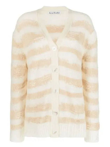 A60398 DGD Deed Stripe Cardigan - ACNE STUDIOS - BALAAN 1