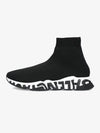 Speed Midsole Graffiti High Top Sneakers White Black - BALENCIAGA - BALAAN 2