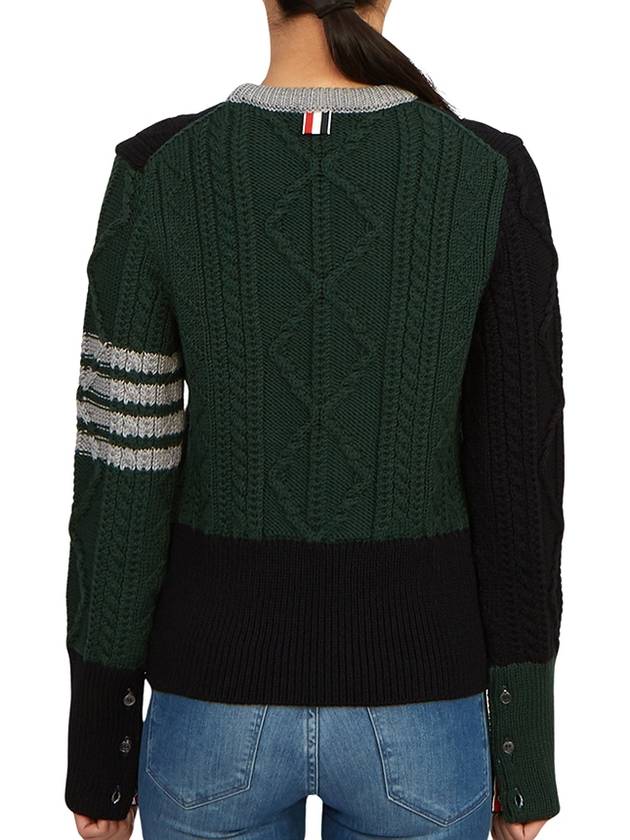 Fun Mix Cable Knit Top - THOM BROWNE - BALAAN 5