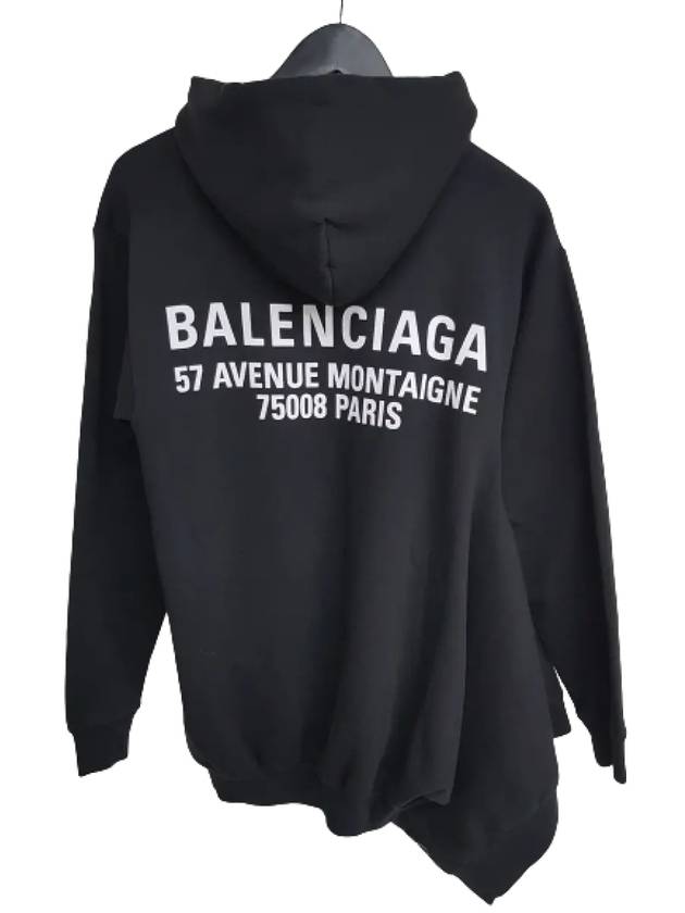 New Logo Hoodie Black - BALENCIAGA - BALAAN 4