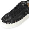 Lauren Lace Low Top Sneakers Black - CHLOE - BALAAN 8