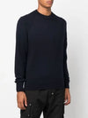 Lens Wappen Wool Blend Knit Top Navy - CP COMPANY - BALAAN 4