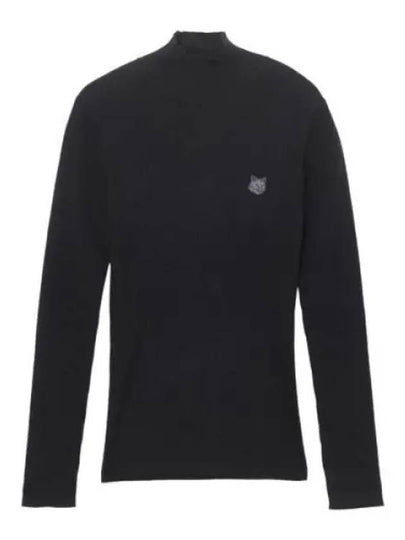 Bold Fox Head Patch Turtleneck Black - MAISON KITSUNE - BALAAN 2