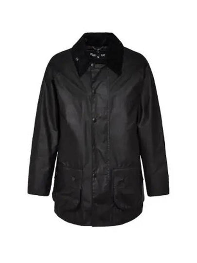 Men's Beaufort Wax Jacket Black - BARBOUR - BALAAN 2