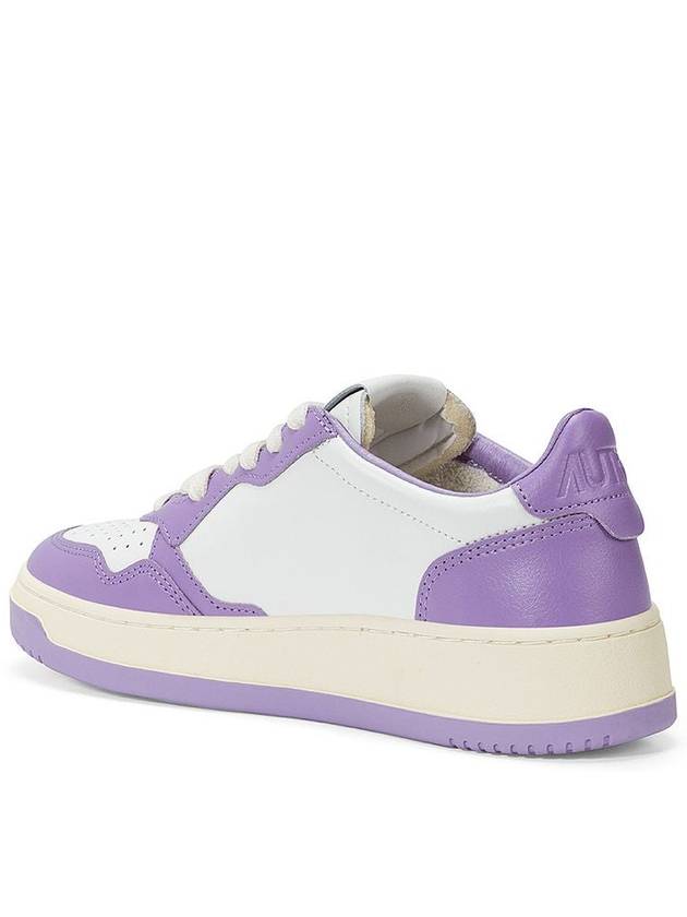 Medalist Leather Low Top Sneakers White Purple - AUTRY - BALAAN 2