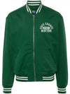 Varsity Bomber Jacket Green - POLO RALPH LAUREN - BALAAN 2