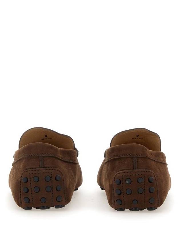 Gomino Suede Driving Shoes Brown - TOD'S - BALAAN 4