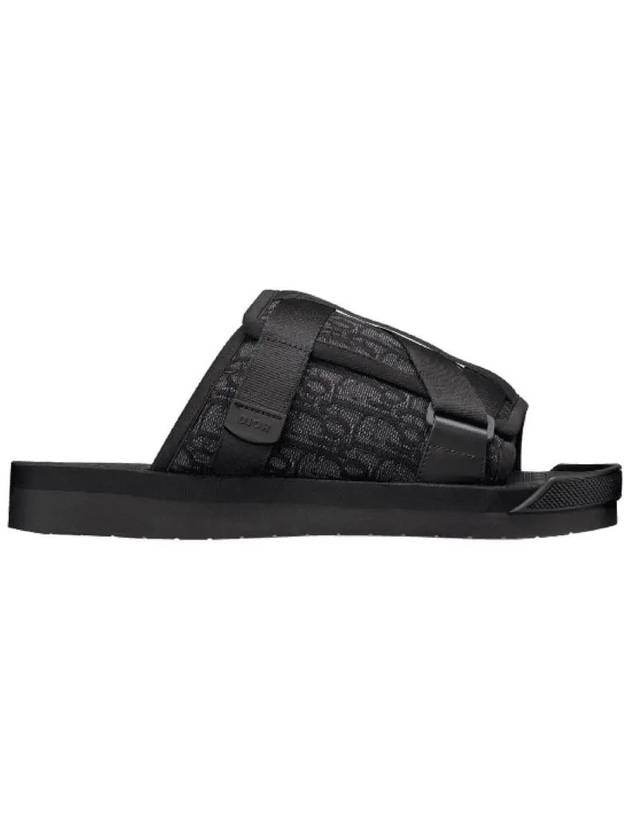 Oblique Jacquard Alpha Sandals Black - DIOR - BALAAN 5